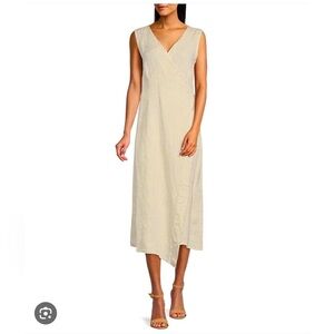 BRYN WALKER DIANA WRAP DRESS SIZE SMALL NWT 100% linen